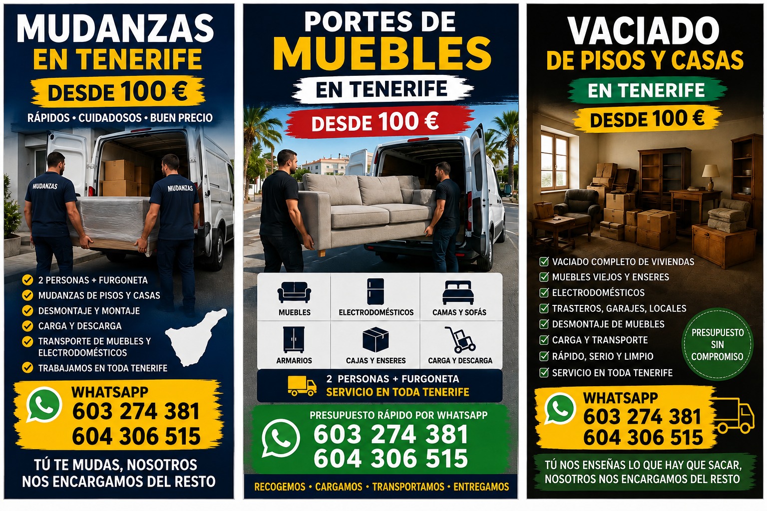 Mudanzas NJ en Tenerife